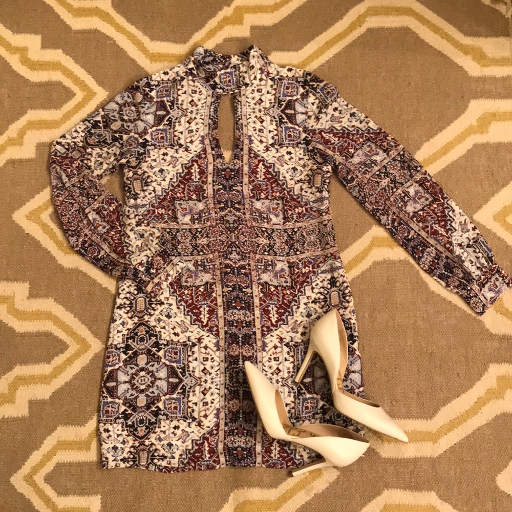 Mocknexk printed dress